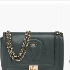 👛👜Valentino By Mario Valentino evergreen leather shoulder bag